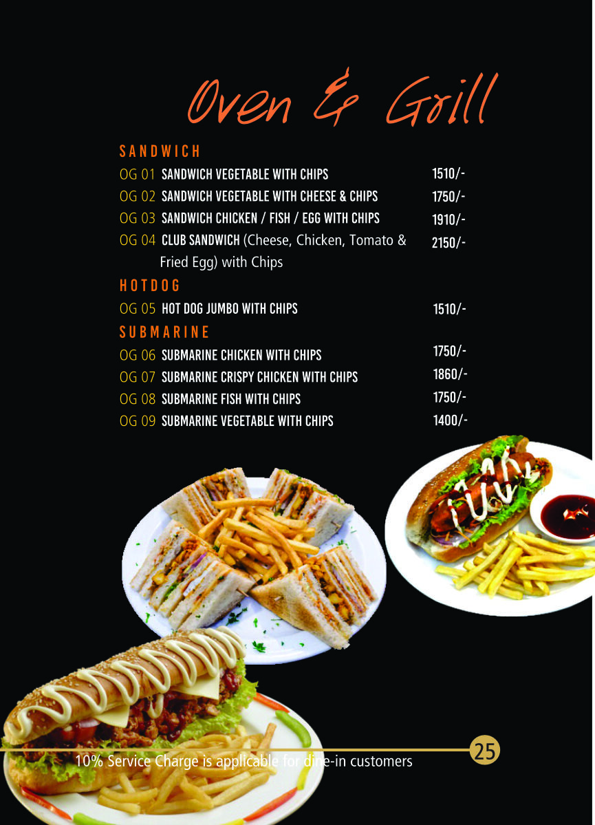 Menu Page 26
